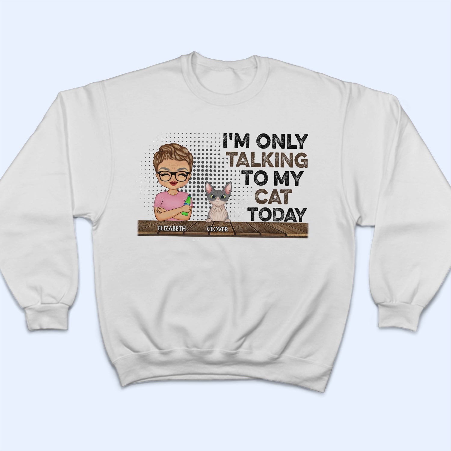 I'm Only Talking To My Dogs Today Chibi - Funny, Birthday Gift For Dog Mom, Dog, Dad, Dog Lovers, Cat Mom, Cat Dad, Cat Lovers, Pet Owners - Personalized Custom T Shirt