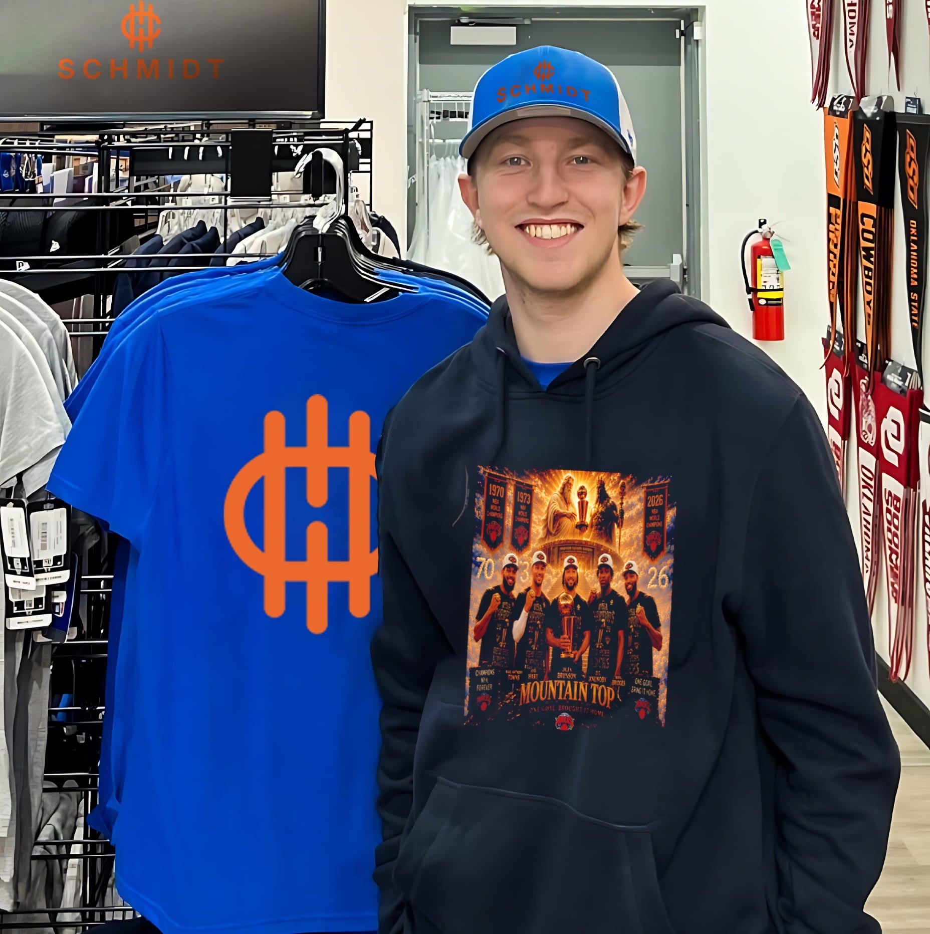 NY Knicks 2026 NBA champions mountain top karl-Anthony Towns Josh Hart Jalen Brunson shirt
