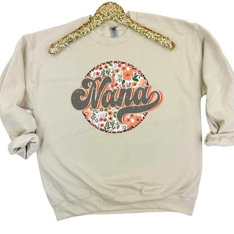 Nana Flower Mix Sweatshirt 'NLB' T-Shirts, Hoodie | PrintMintTees.com