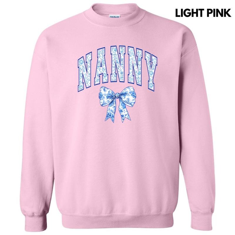 Nanny Ginger Jar Florals Sweatshirt 'NLB' T-Shirts, Hoodie | PrintMintTees.com
