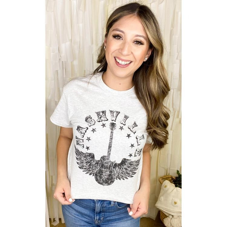 Nashville Guitar Graphic T-Shirt Hoodie Sweatshirt | PrintMintTees.com