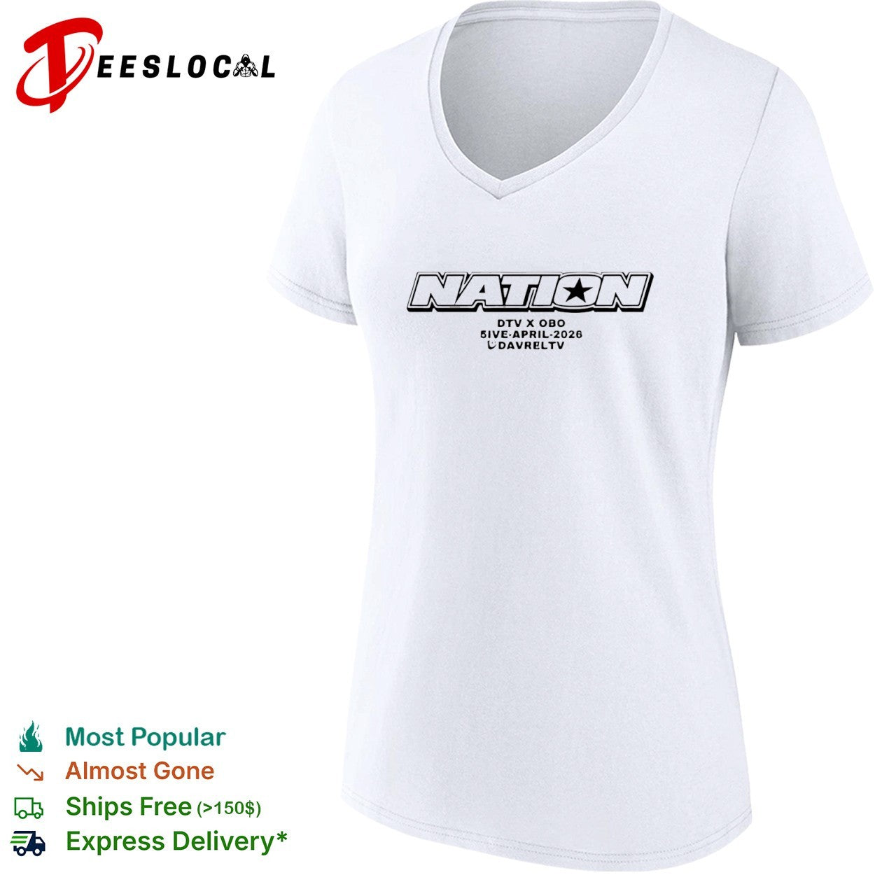 Nation DTV X OBO 5ive April 2026 Davreltv shirt