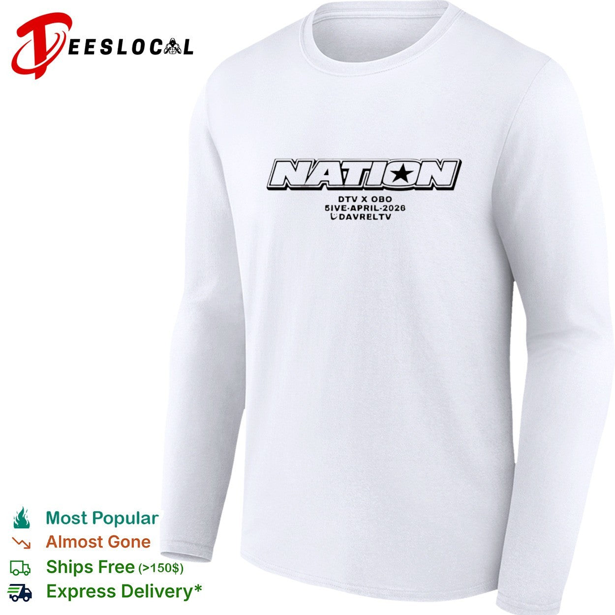 Nation DTV X OBO 5ive April 2026 Davreltv shirt