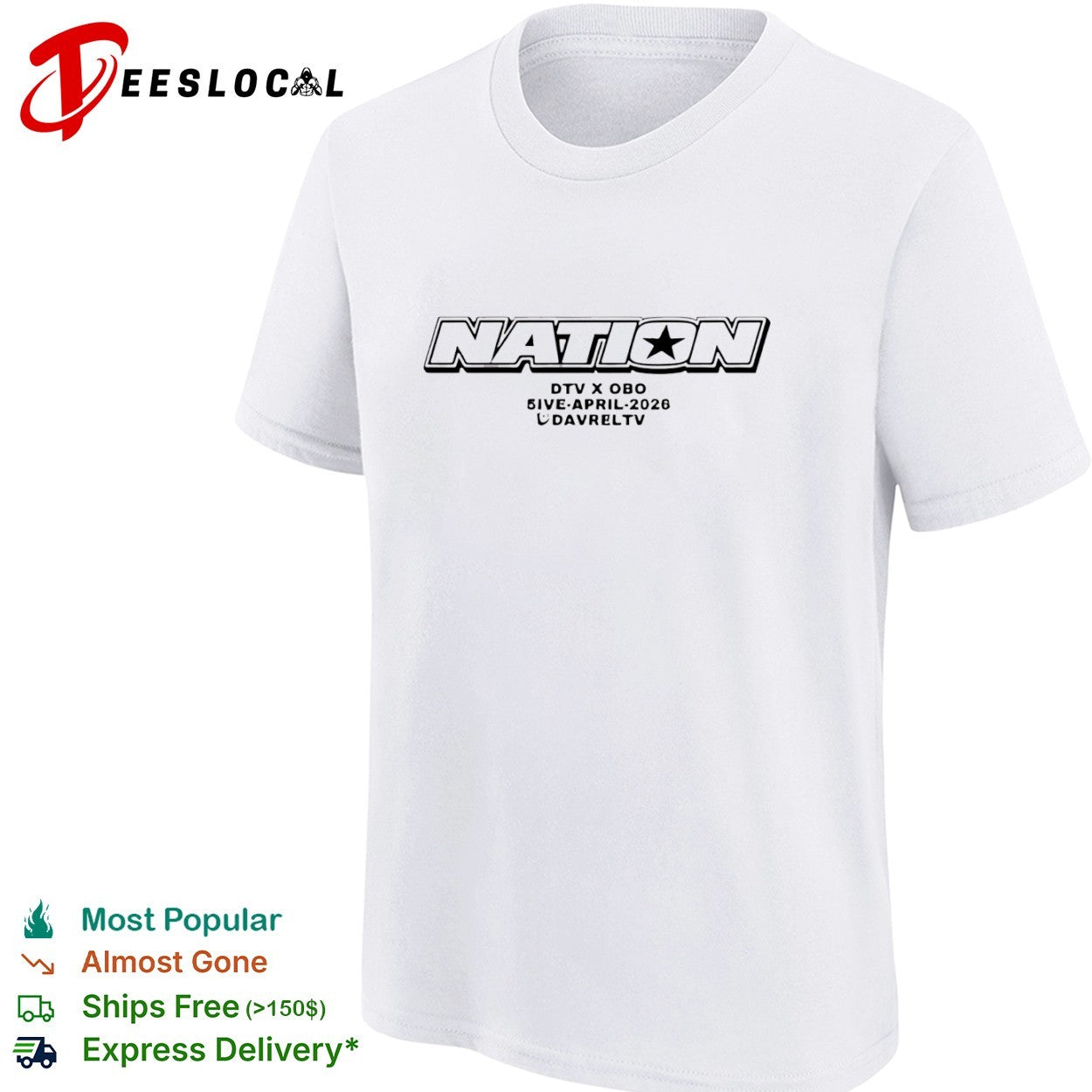 Nation DTV X OBO 5ive April 2026 Davreltv shirt