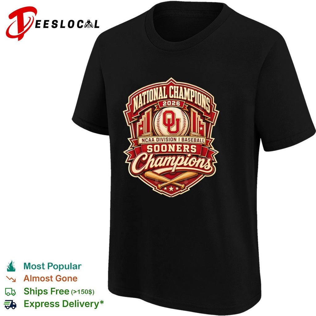 National Champions 2026 Oklahoma Sooners NCAA Division I Baseball Champions shirt
