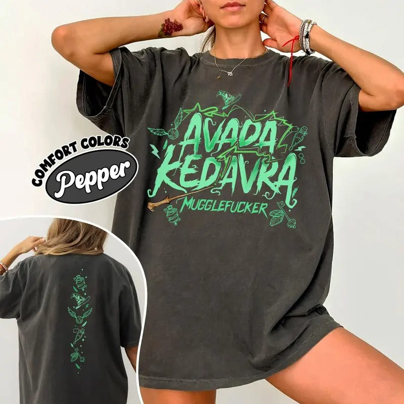 National Park Wizard T-Shirt, Magic Wand Avada Kedavra Wizard Tee, HP Inspired Wizarding World Gift Hoodie Sweatshirt