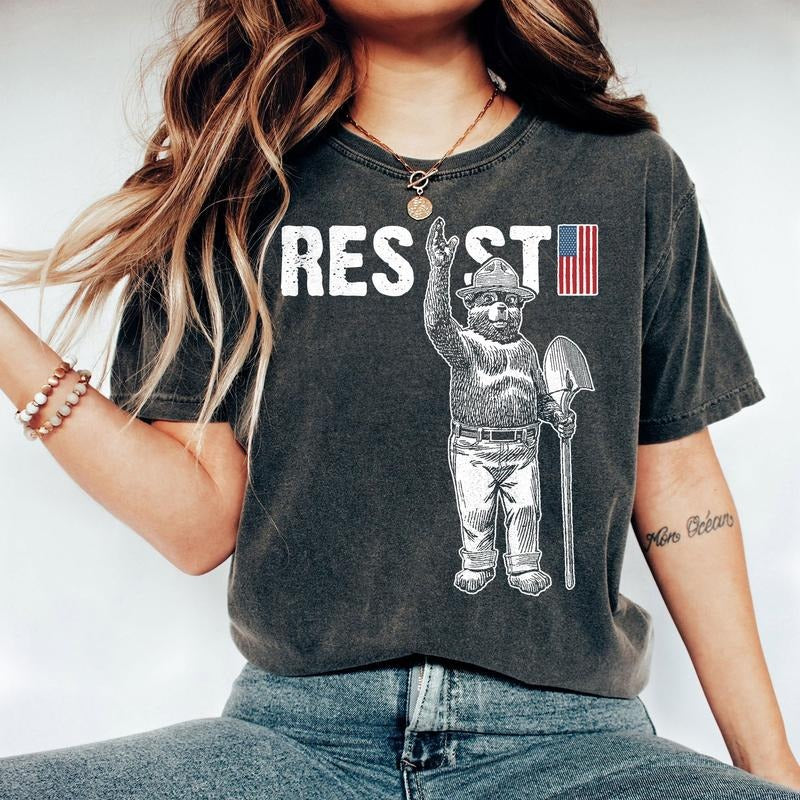 National Parks Shirt, Resist Bear Shirt, National Forest Shirt, Anti Trump Shirt, Protest Shirt, Support Parks, Protect...
