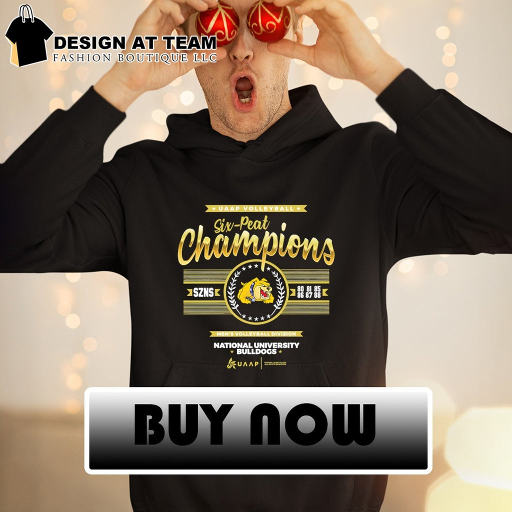 National University Bulldogs UAAP Season 88 Men’s Volleyball six-peat championship shirt