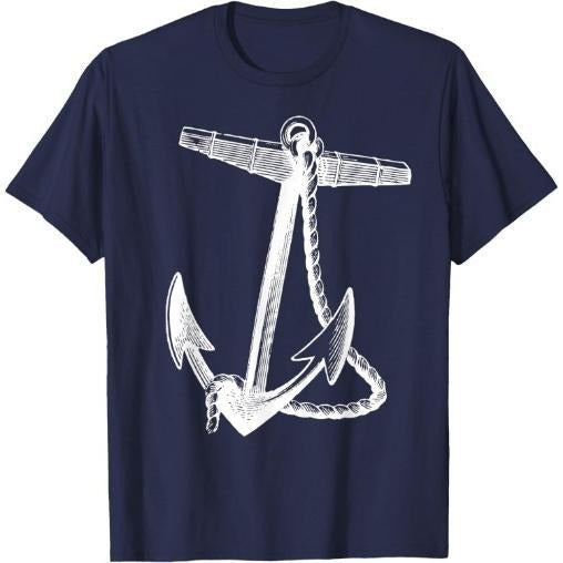 Nautical Ships Anchor Sailing Naval T-Shirt Made in USA Hoodie Sweatshirt | PrintMintTees.com