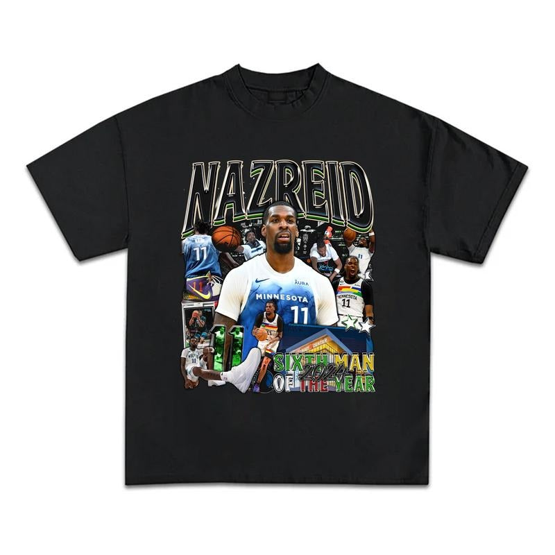Naz Reid Sixth Man of the Year Streetwear T-Shirt Hoodie Sweatshirt | PrintMintTees.com