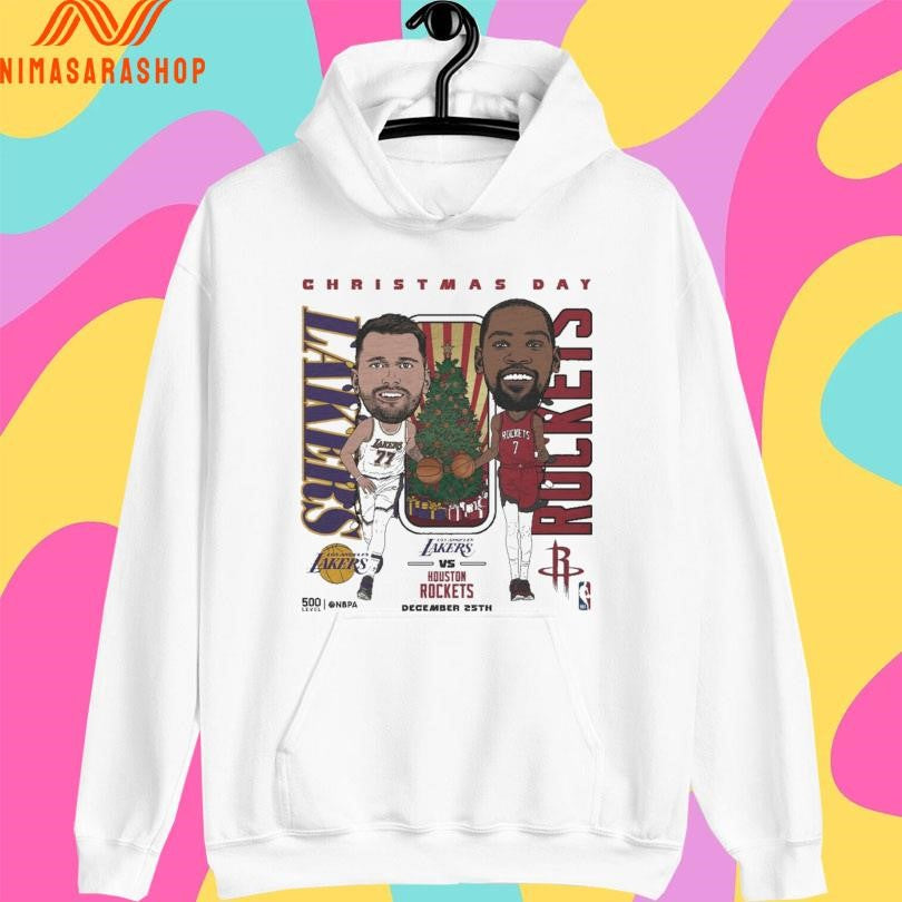 Nba Christmas Day Match Up Los Angeles Lakers Vs Houston Rockets December 25th 2025 Shirts