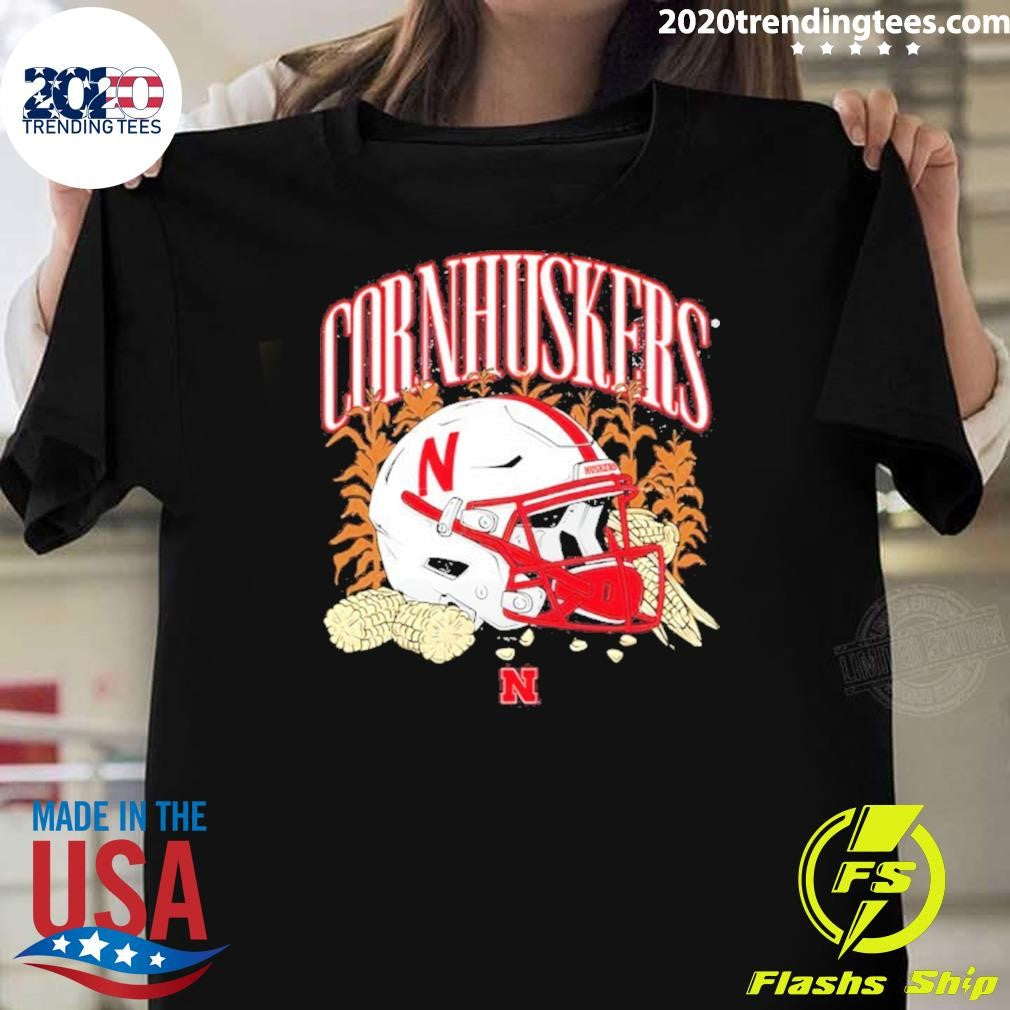 Ncaa Football Nebraska Cornhuskers Vintage Helmet Shirt