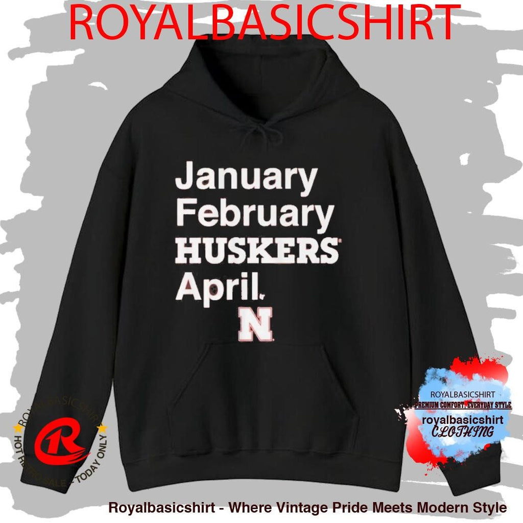Nebraska Basketball January February Huskers April Shirt