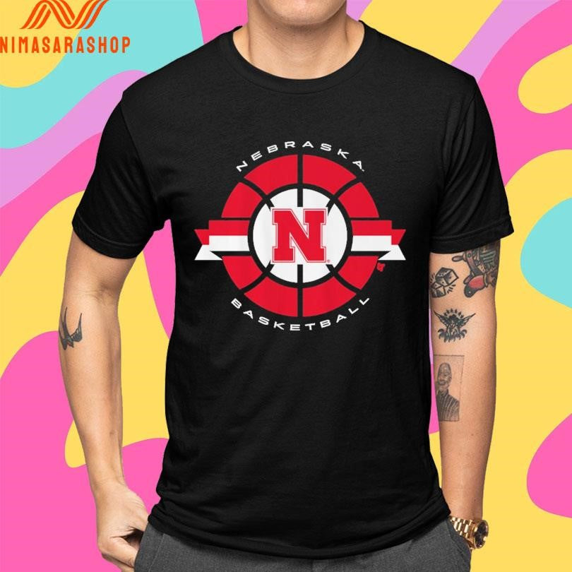 Nebraska Cornhuskers Men’s Basketball Classic Circle Shirts