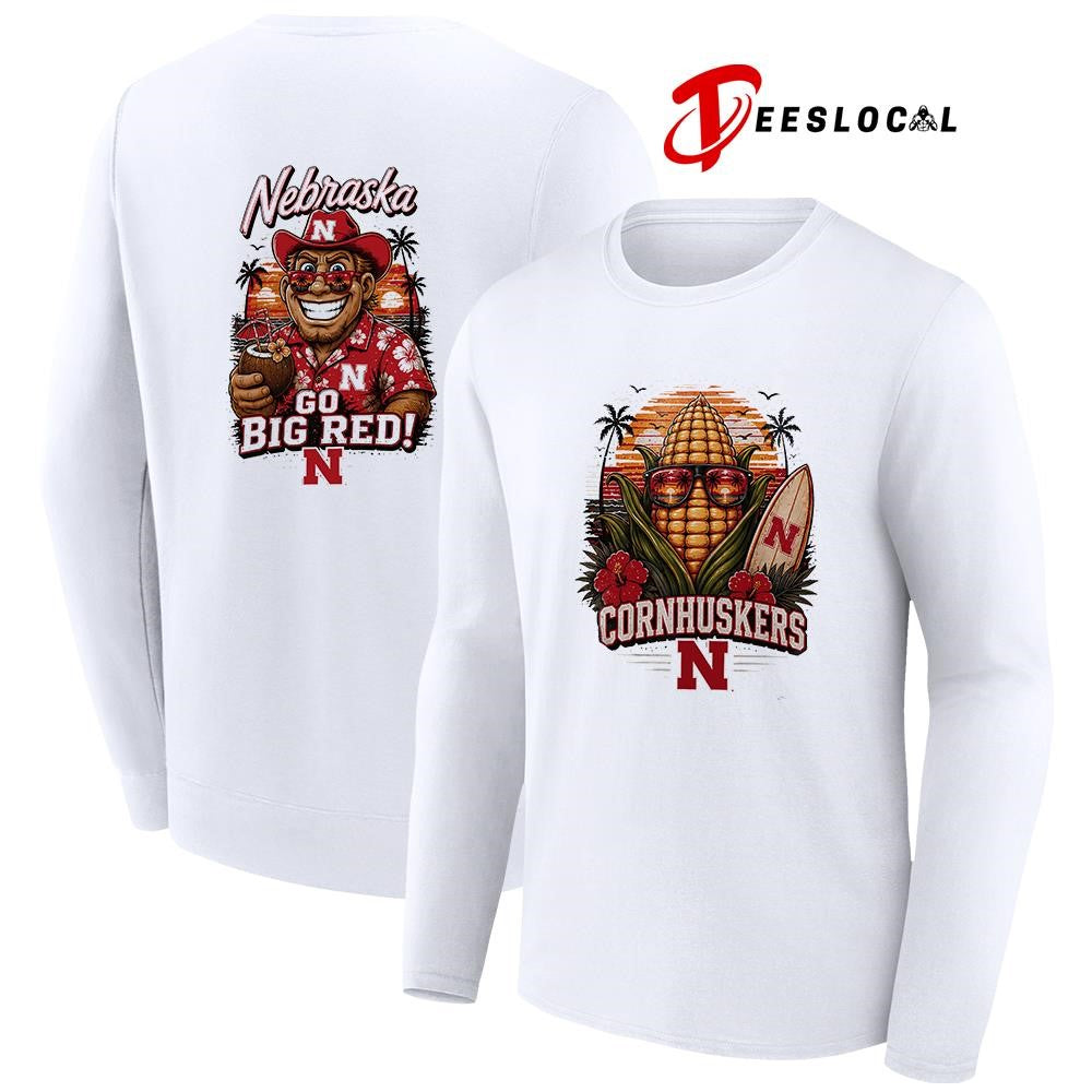 Nebraska Cornhuskers NCAA Tropical mascot shirt