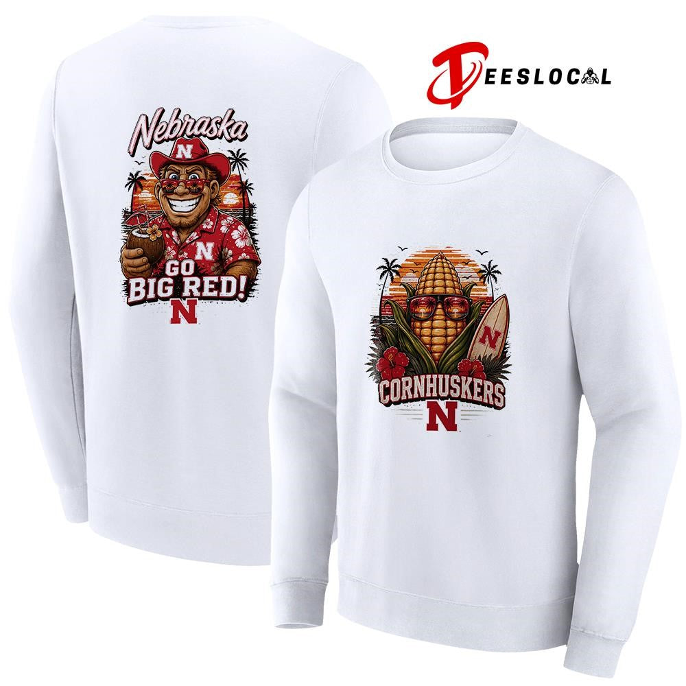 Nebraska Cornhuskers NCAA Tropical mascot shirt