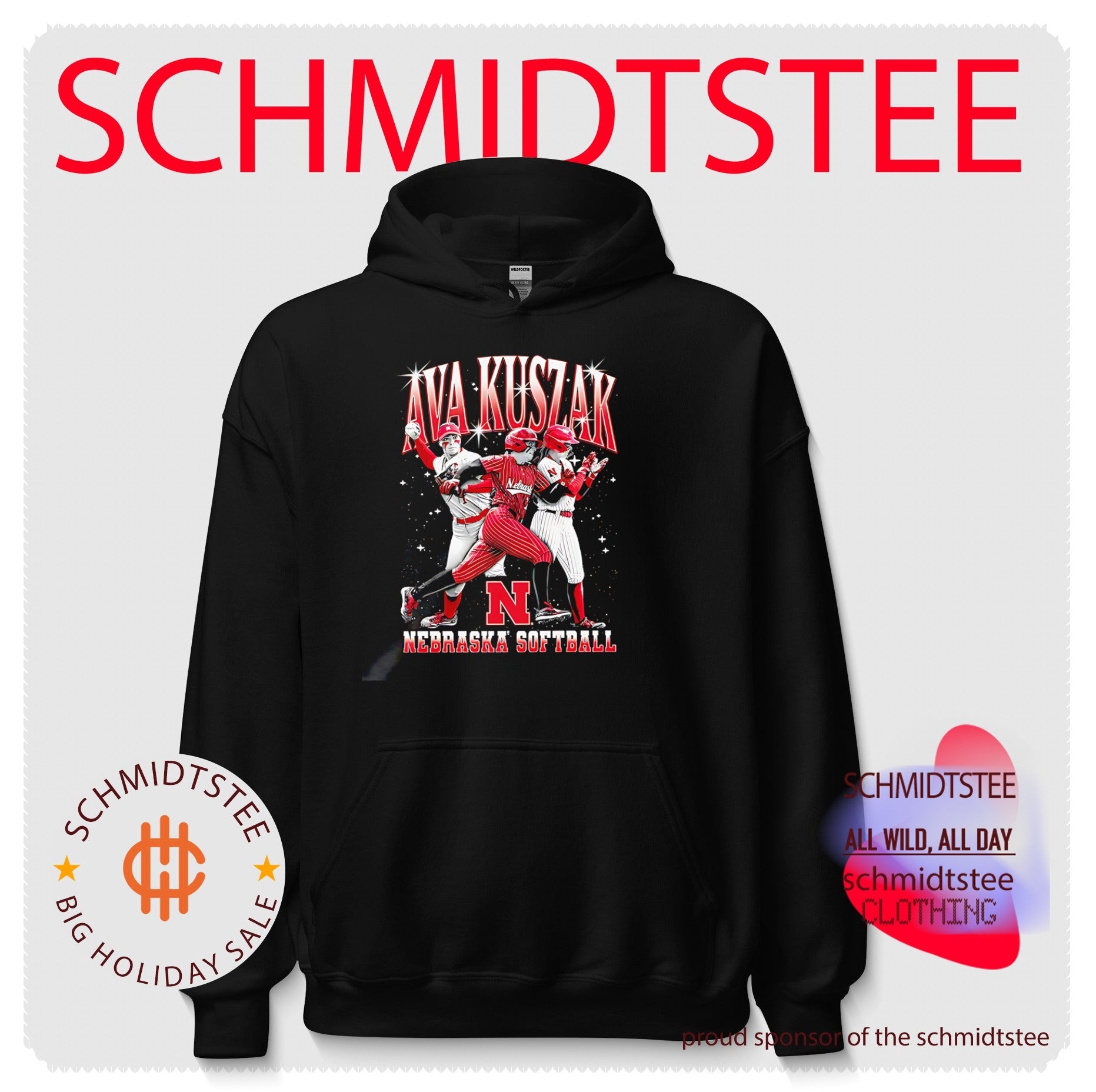Nebraska Softball Ava Kuszak graphic shirt