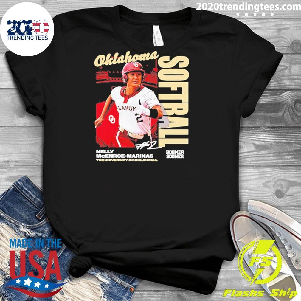 Nelly Mcenroe-marinas 2 Oklahoma Sooners Softball Graphic Shirt