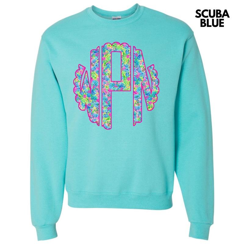 Neon Exotic Monogram Sweatshirt 'NLB' T-Shirts, Hoodie | PrintMintTees.com