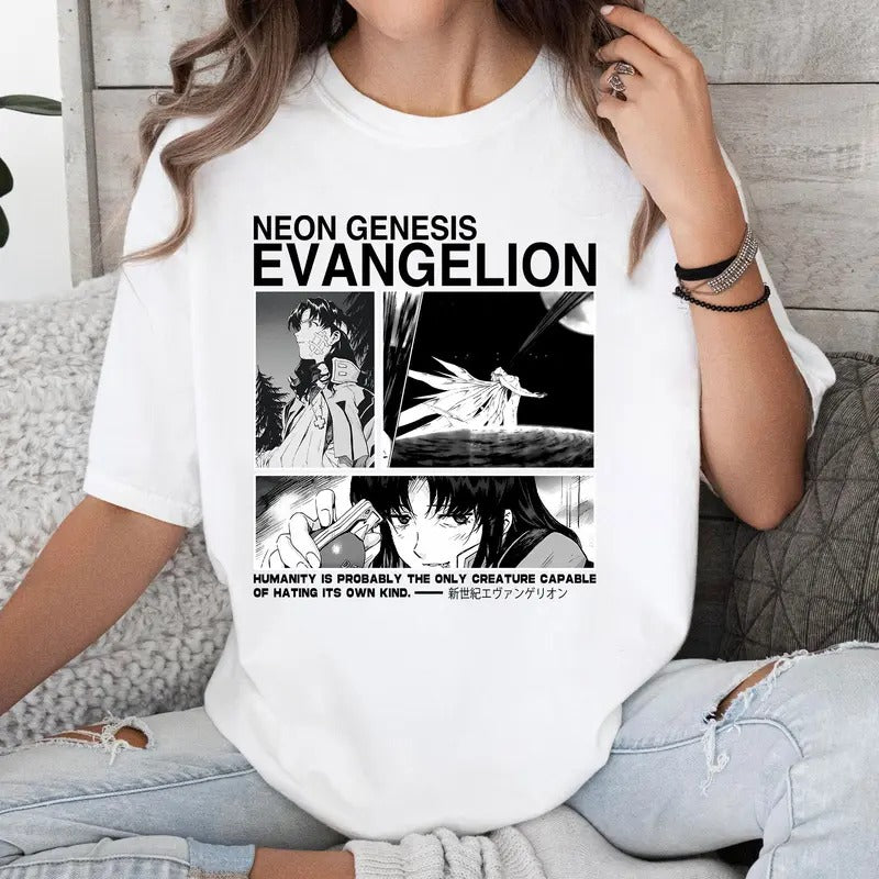 Neon Genesis Evangelion Ayanami Rei Anime Lover Shirt Comfort Cotton Shirt Hoodie Sweatshirt