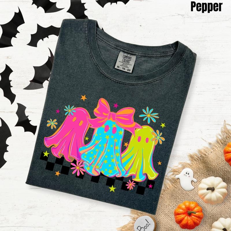Neon Ghost Trio Comfort Colors T-Shirt 'NLB' Hoodie, Sweatshirt | PrintMintTees.com