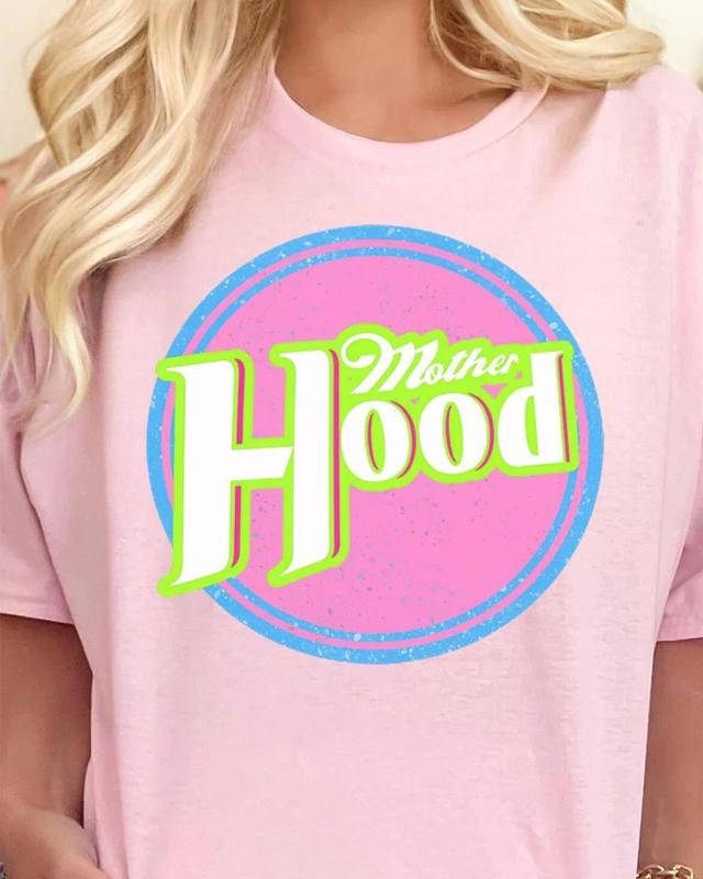 Neon Motherhood Short Sleeve Relaxed Fit T-Shirt Crewneck Casual Hoodie Sweatshirt | PrintMintTees.com