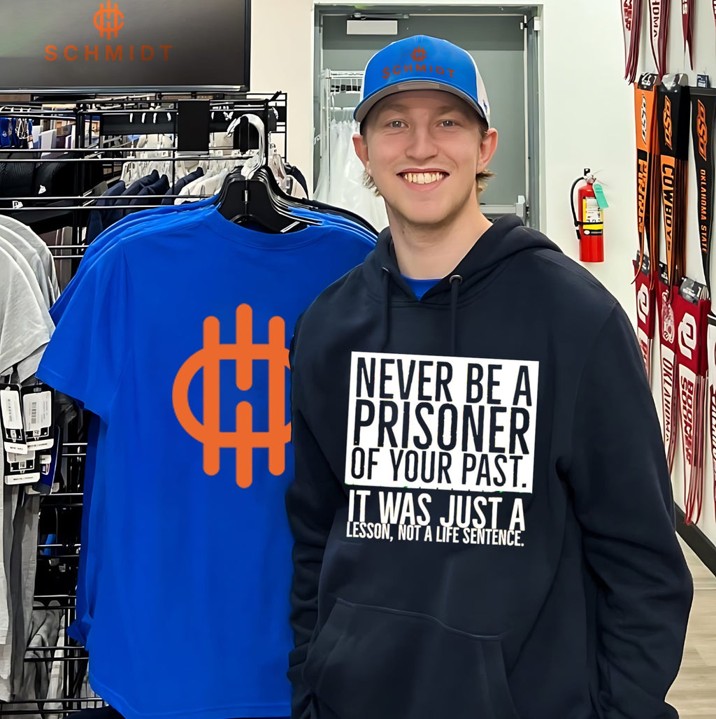 Never be a prisoner of your past it was just a lesson not a life sentence shirt