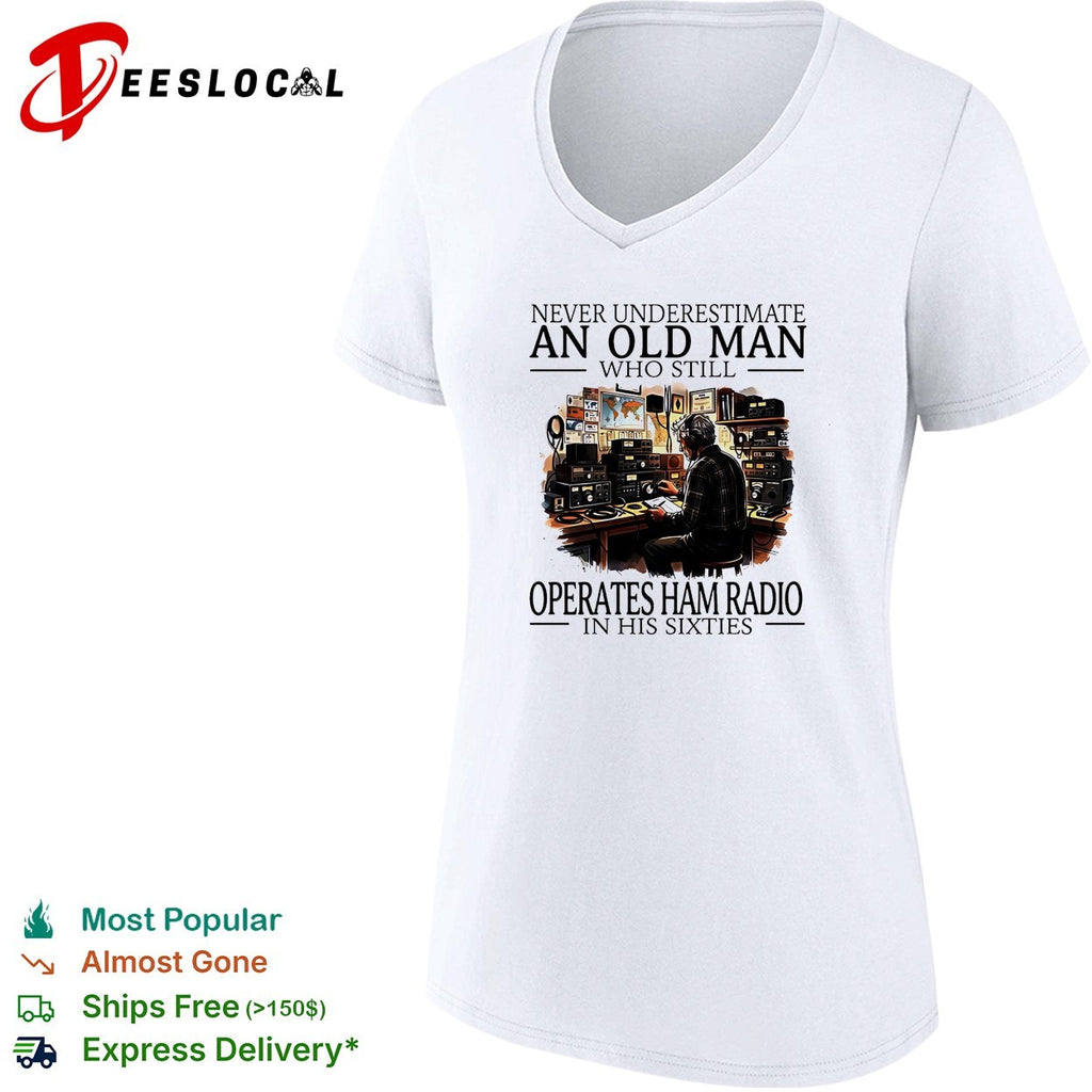 Never underestimate an old man who still operates ham radio in his sixties vintage shirt