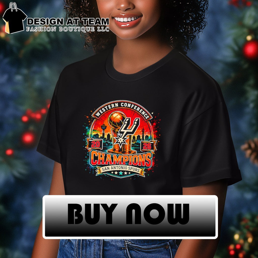 New 2026 Spurs Western Conference Retro Spurs Champions shirt