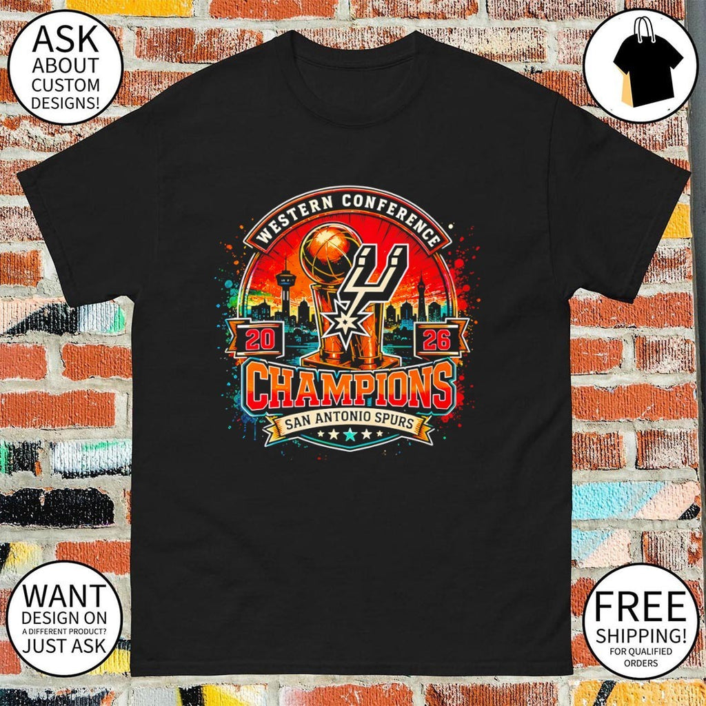 New 2026 Spurs Western Conference Retro Spurs Champions shirt