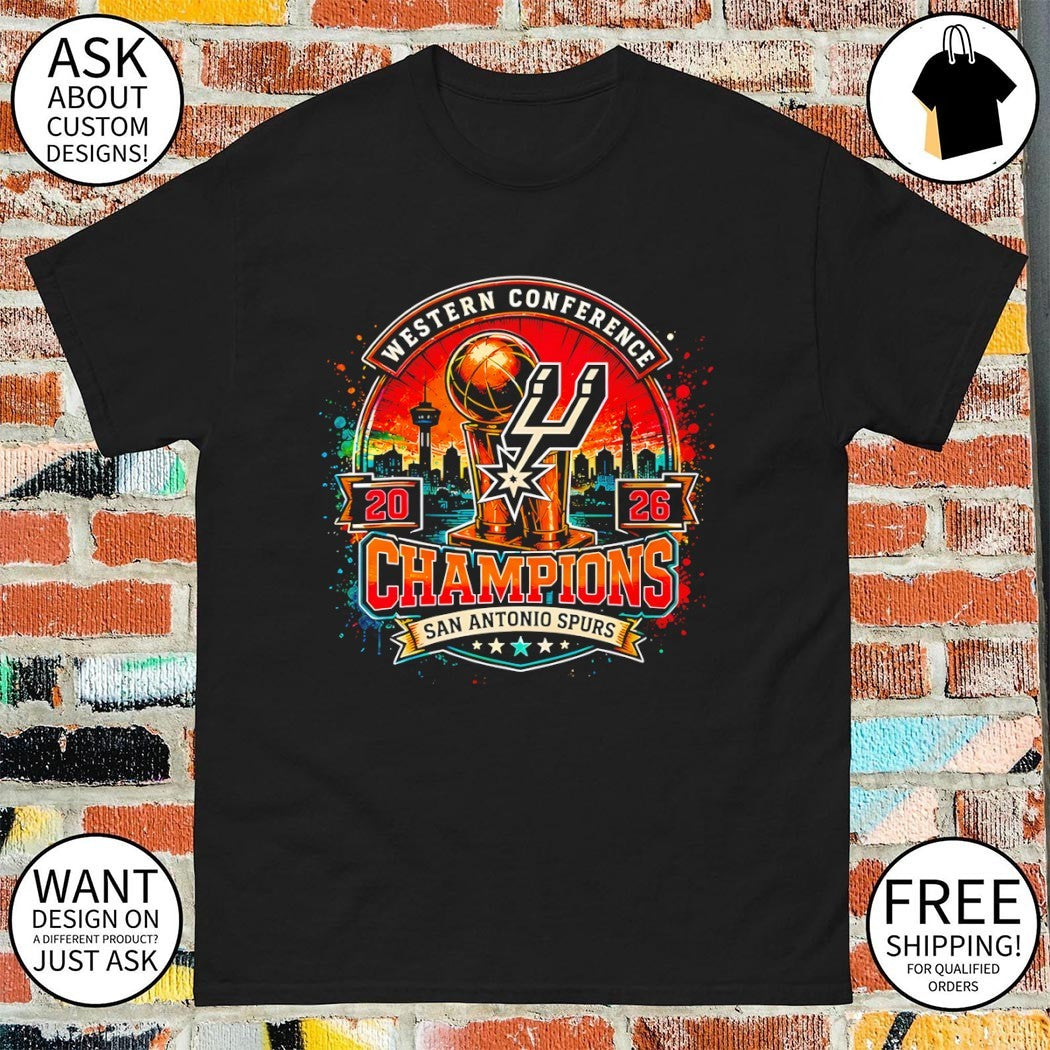 New 2026 Spurs Western Conference Retro Spurs Champions shirt
