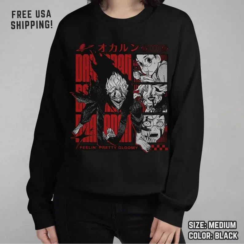 New Anime Sweatshirt Okarun Sweatshirt Gildan Fleece Lined Heavy Cotton Unisex Sweatshirt Classic Menswear Shirt Hoodie