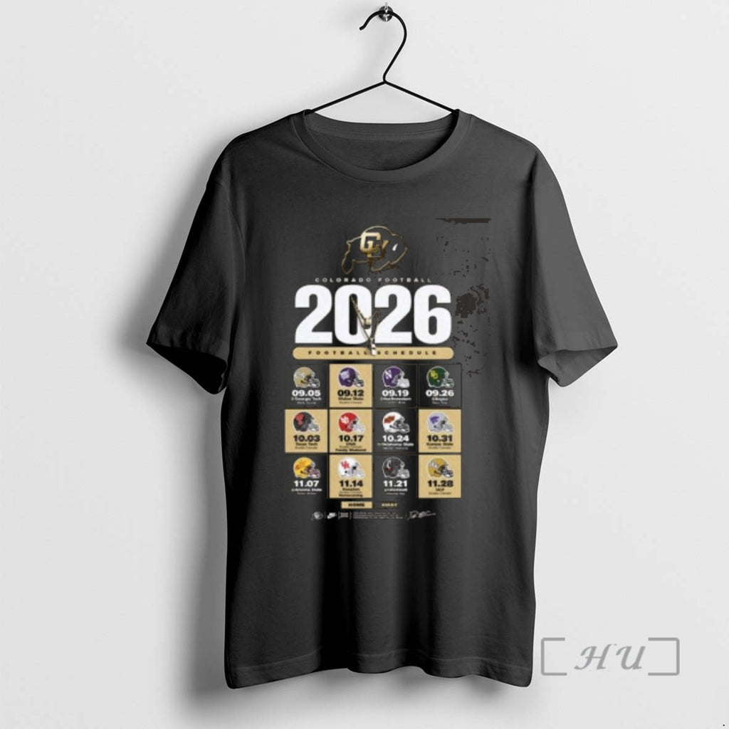 New Colorado Buffaloes Football Ncaa Schedule Season 2026 T-Shirts, Hoodie, Sweatshirt
