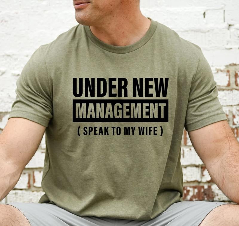 New Husband Shirt, Newly Married Shirt, Under New Management, Husband Gift, Funny Wedding Shirt, Husband To Be,...