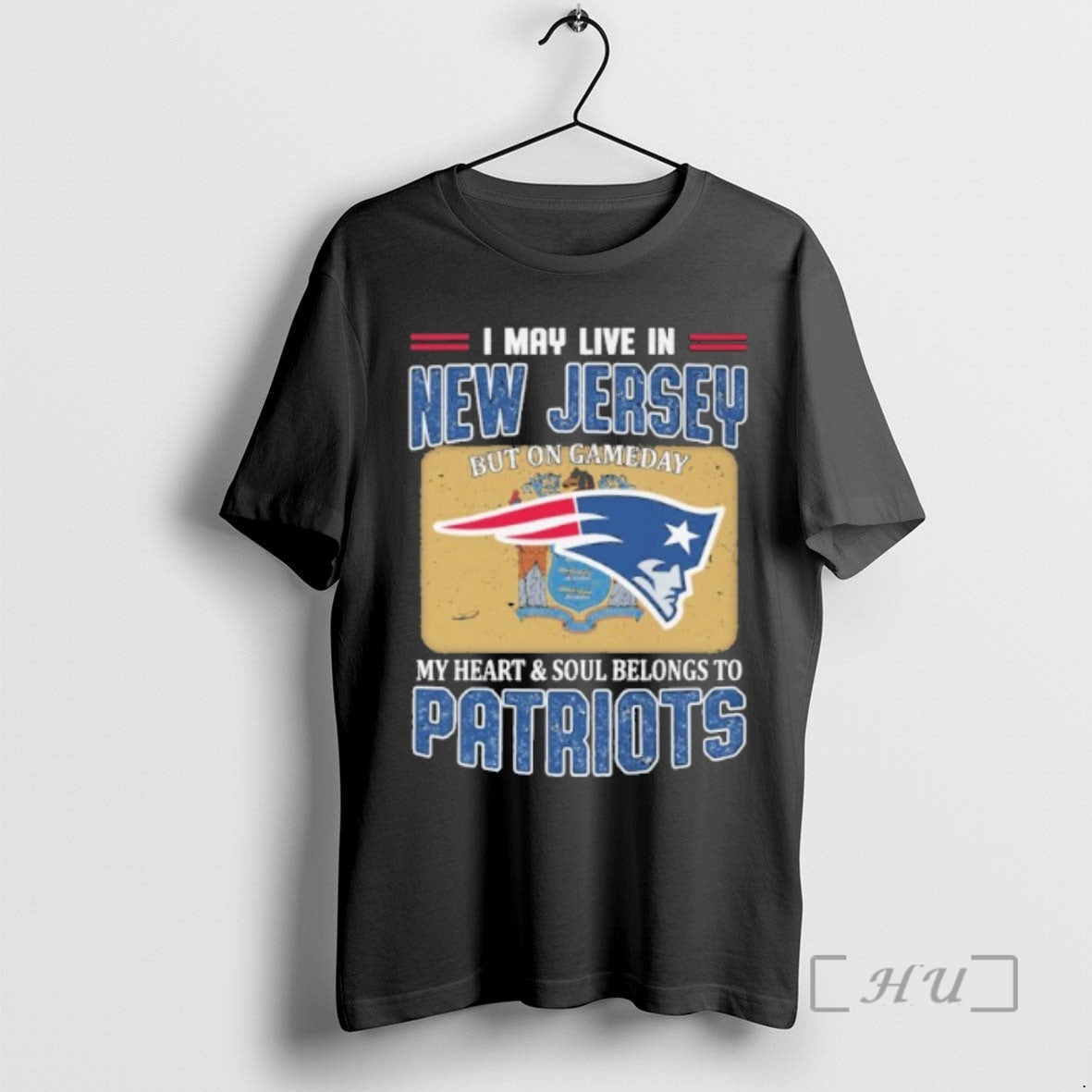 New I May Live In New Jersey But On Game Day My Heart And Soul T-Shirts, Hoodie, Sweatshirt | PrintMintTees.com