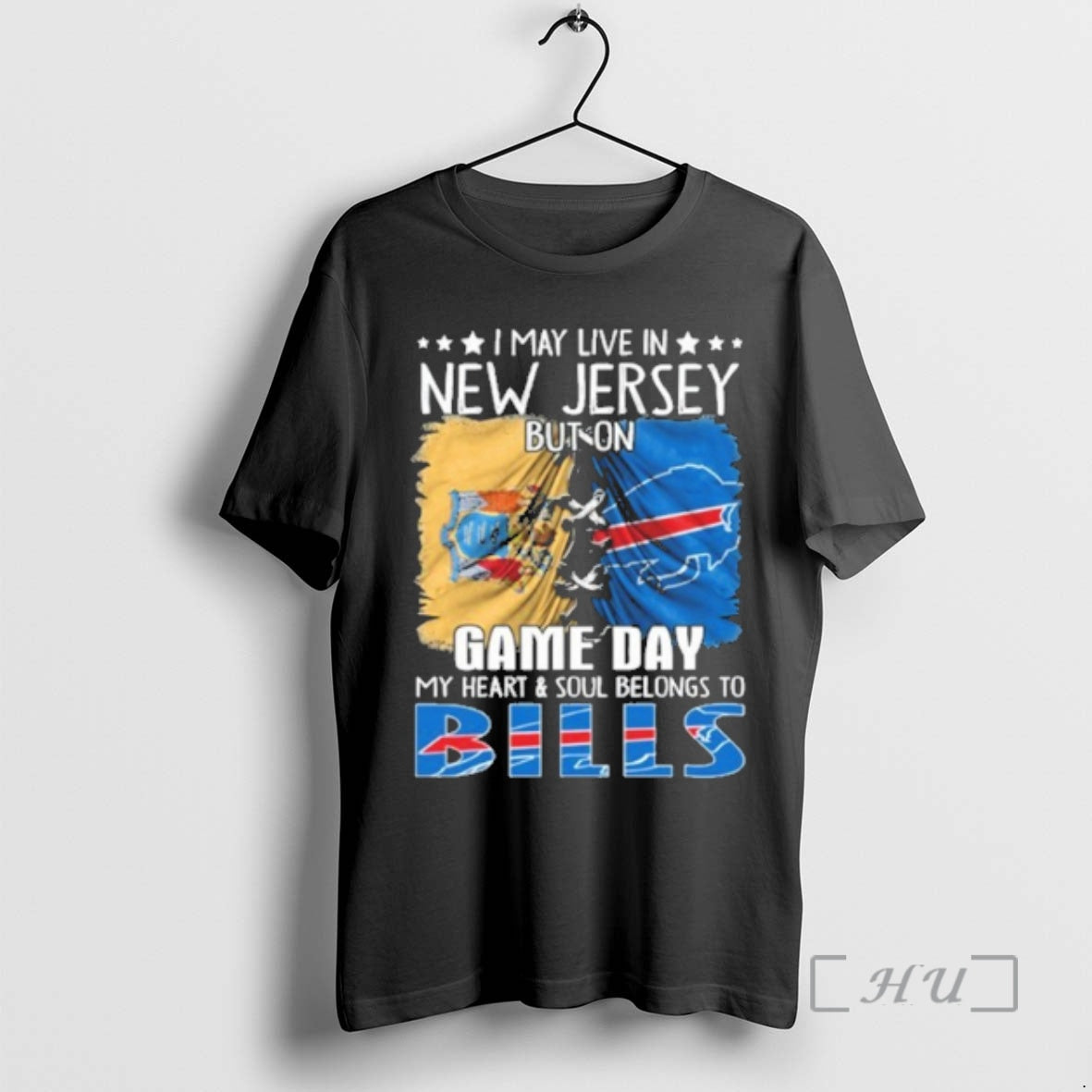 New I May Live In New Jersey But On Gameday My Heart And Soul Belongs T-Shirts, Hoodie, Sweatshirt | PrintMintTees.com