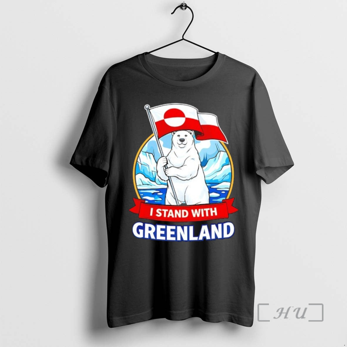 New I Stand With Greenland Polar Bear Flag T-Shirts, Hoodie, Sweatshirt | PrintMintTees.com