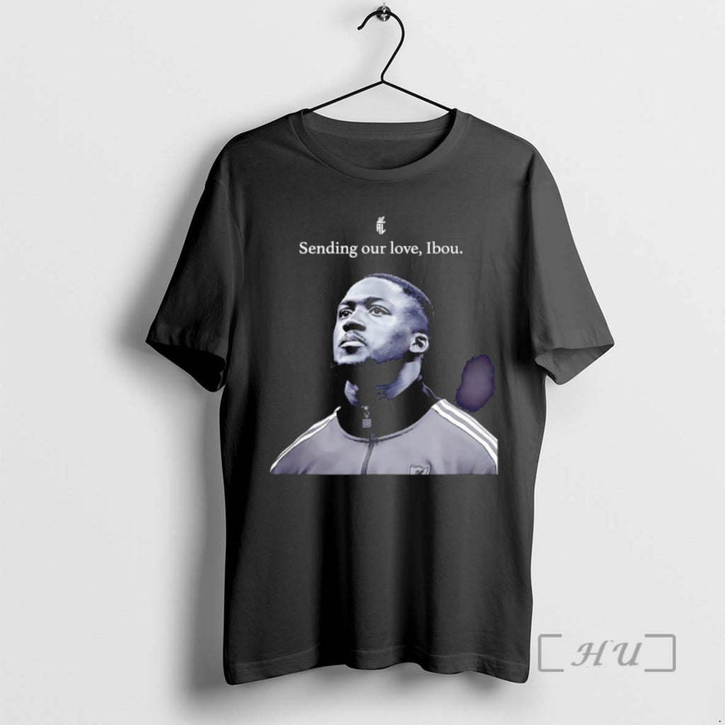 New Ibrahima Konate Sending Our Love Ibou T-Shirts, Hoodie, Sweatshirt | PrintMintTees.com