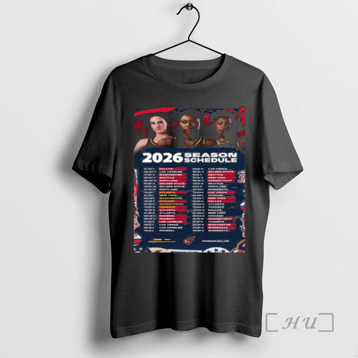 New Indiana Fever Basketball Wnba 2026 Season Schedule T-Shirts, Hoodie, Sweatshirt | PrintMintTees.com