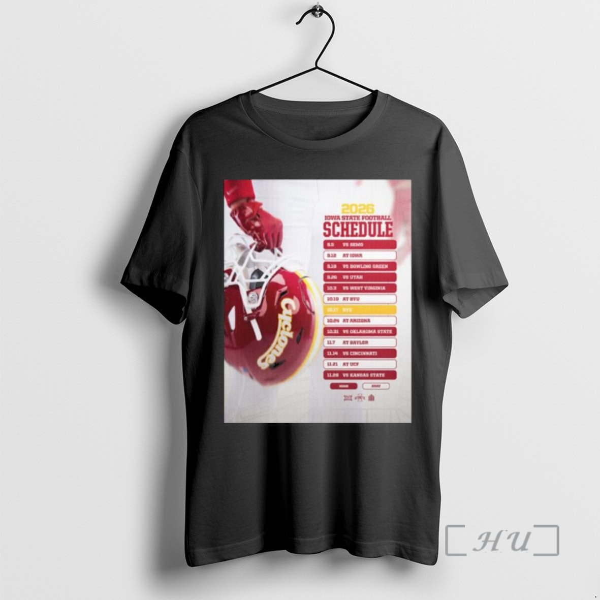 New Iowa State Football Ncaa Schedule Season 2026 T-Shirts, Hoodie, Sweatshirt | PrintMintTees.com