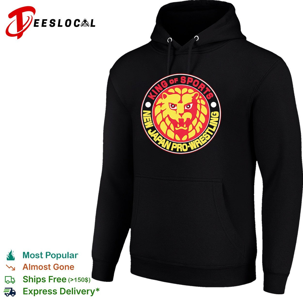 New Japan Pro Wrestling King of Sports Lion logo Shirt