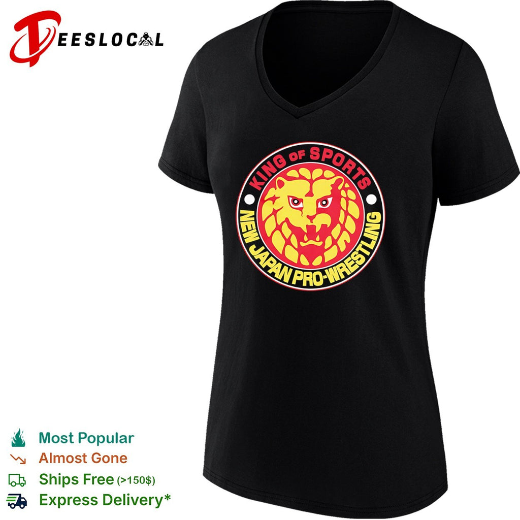 New Japan Pro Wrestling King of Sports Lion logo Shirt
