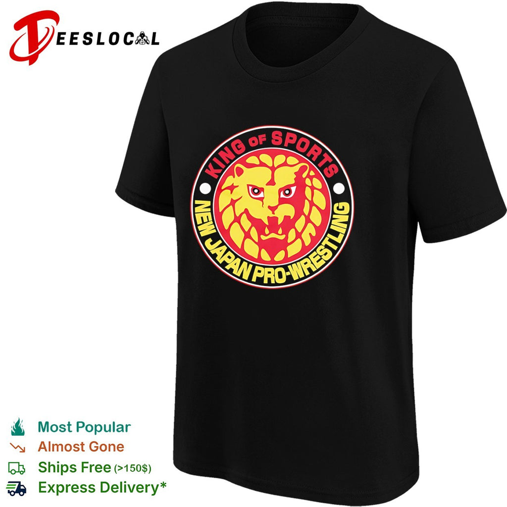 New Japan Pro Wrestling King of Sports Lion logo Shirt