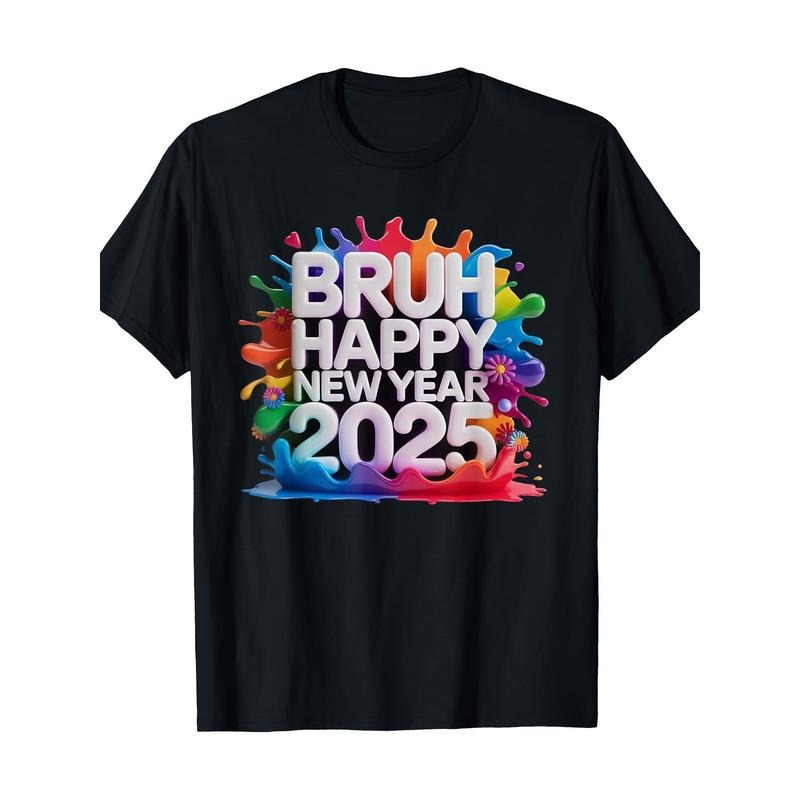 New Years Eve Party Family Matching 2025 Happy New Year 2025 T-Shirt -100% Cotton
