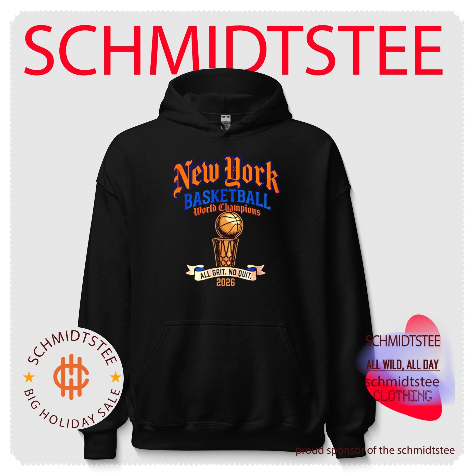 New York Basketball World Champions all grit no quit 2026 trophy shirt