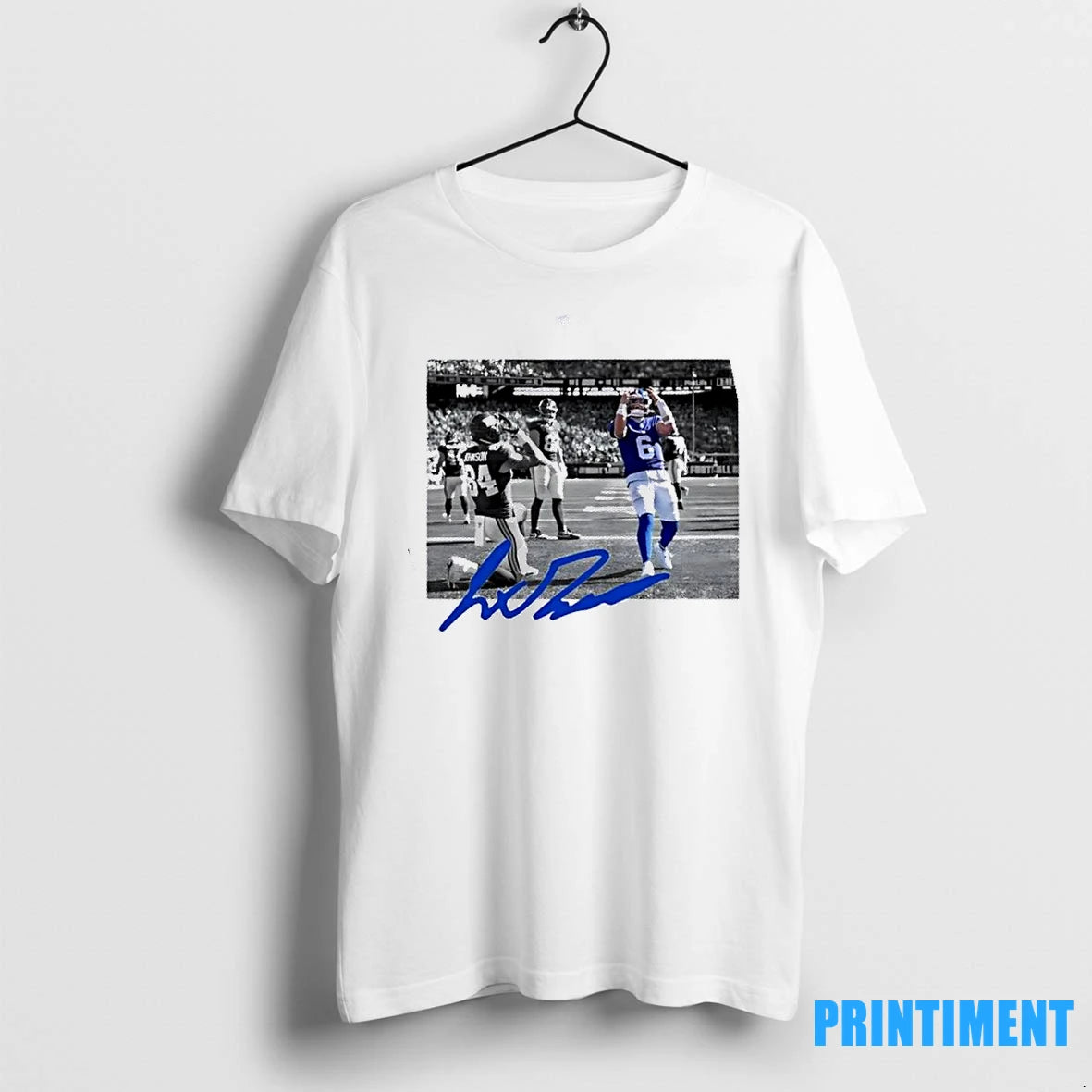 New York Giants Jaxson Dart Touchdown Signature Tshirts Sweater