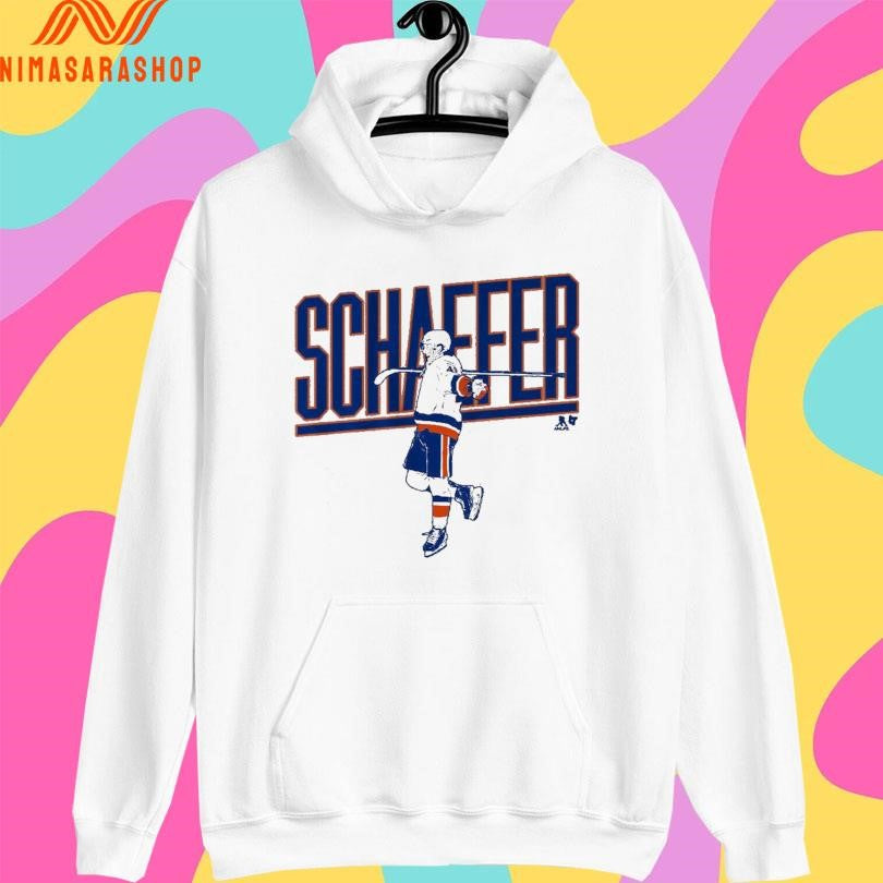 New York Islanders Matthew Schaefer Name Pose Shirts