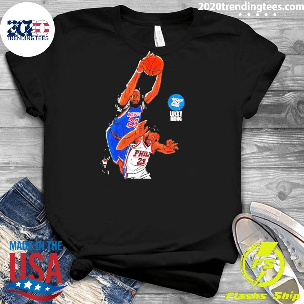 New York Jersey Dunking Over Philadelphia 76ers Player Shirt
