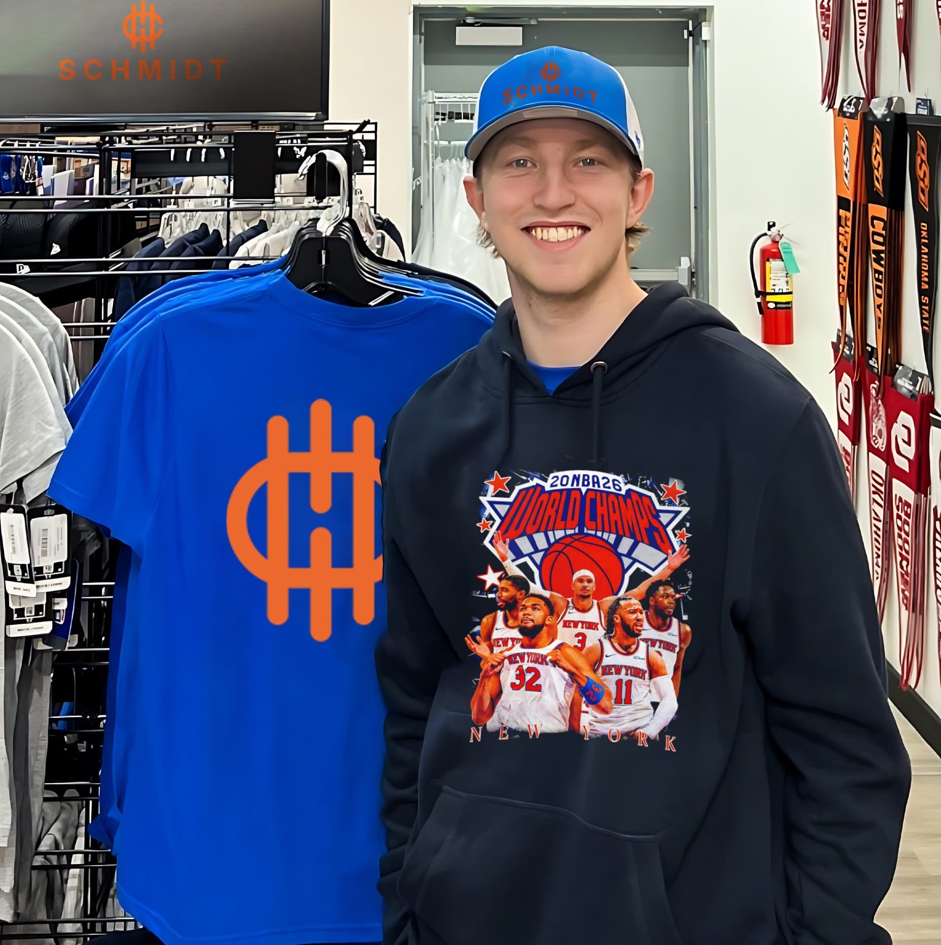 New York Knicks 2026 NBA Champions Team collage shirt