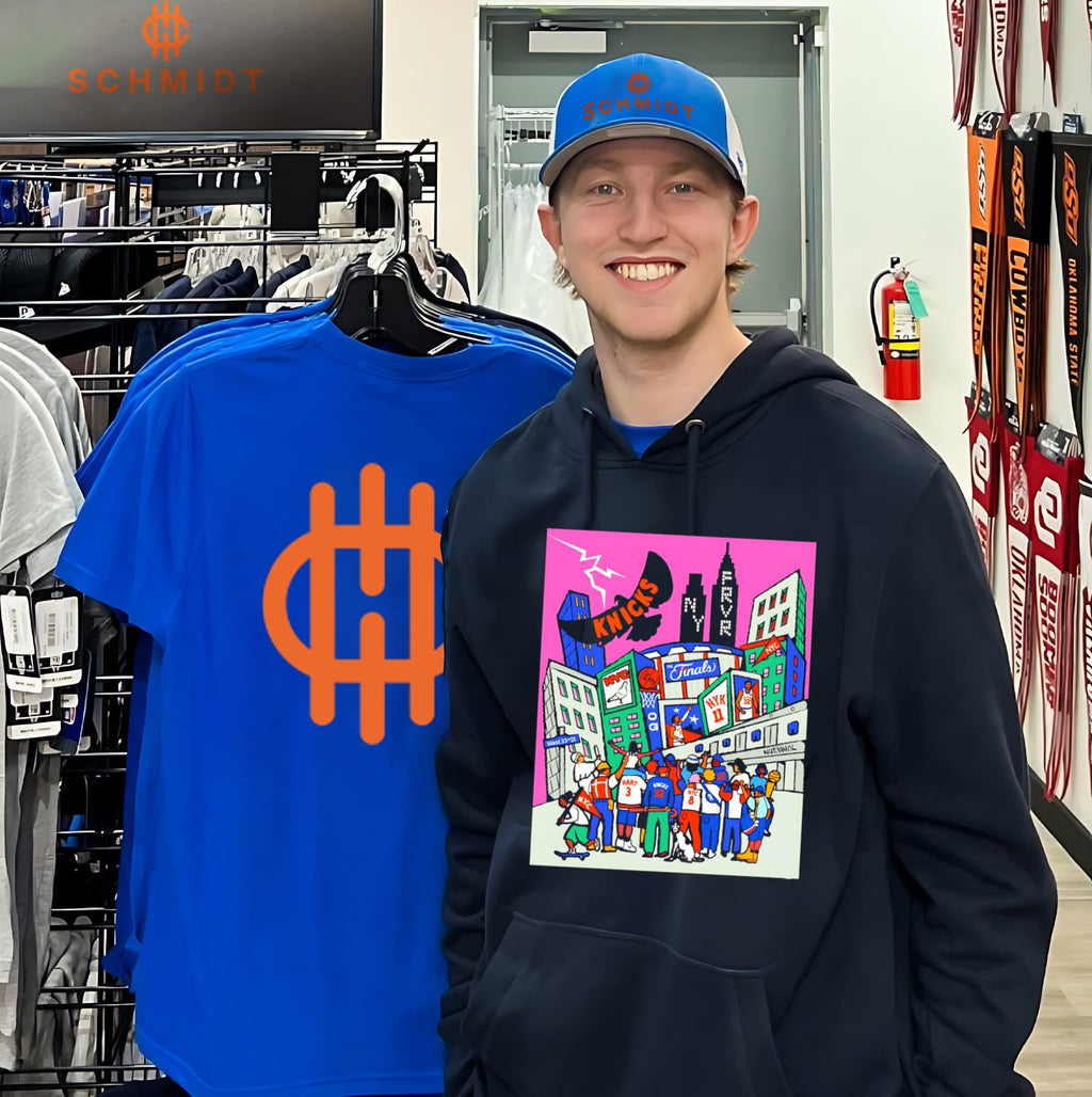 New York Knicks 2026 NBA Champions celebration paint shirt